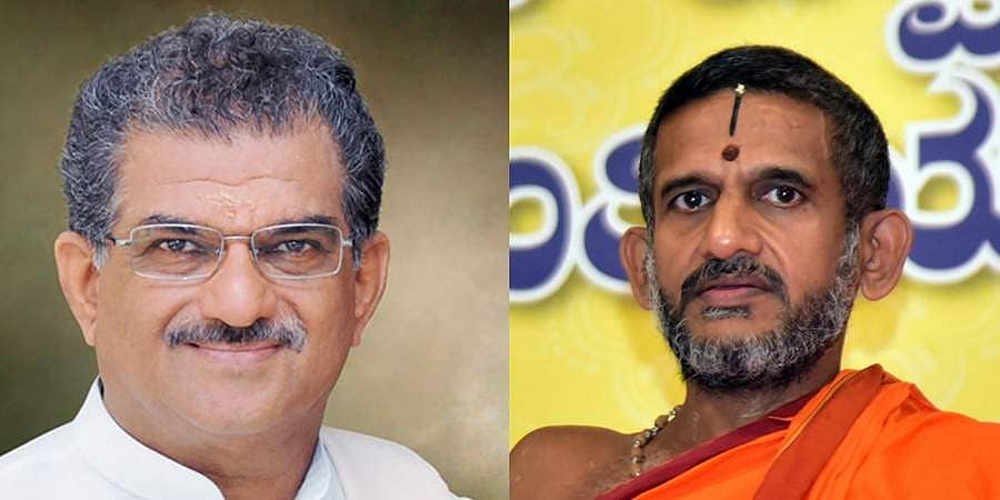 ರಾಮಮಂದಿರ ಭೂಮಿ ಪೂಜೆಗೆ ಪೇಜಾವರ ಶ್ರೀ, ವಿರೇಂದ್ರ ಹೆಗ್ಗಡೆ ಸೇರಿ ರಾಜ್ಯದ ಐವರಿಗೆ ಆಹ್ವಾನ