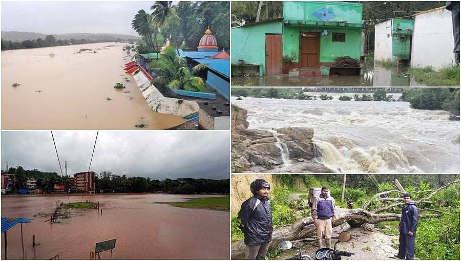 ಸತತ ಮಳೆಗೆ ತತ್ತರಿಸಿದ ಕರ್ನಾಟಕ, ಭೀಕರ ಚಿತ್ರಗಳು!