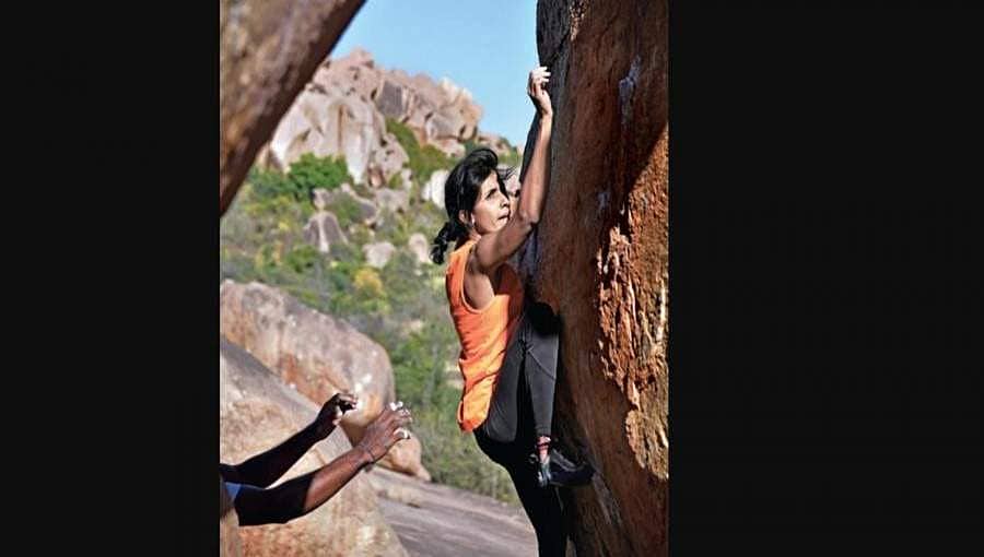 'ಬಂಡೆಗಳನ್ನು' ಏರುವ ಮೂಲಕ ಸಬಲೀಕರಣ ಮಾರ್ಗ ಕಂಡುಕೊಂಡ ದಿಟ್ಟ ಮಹಿಳೆ!