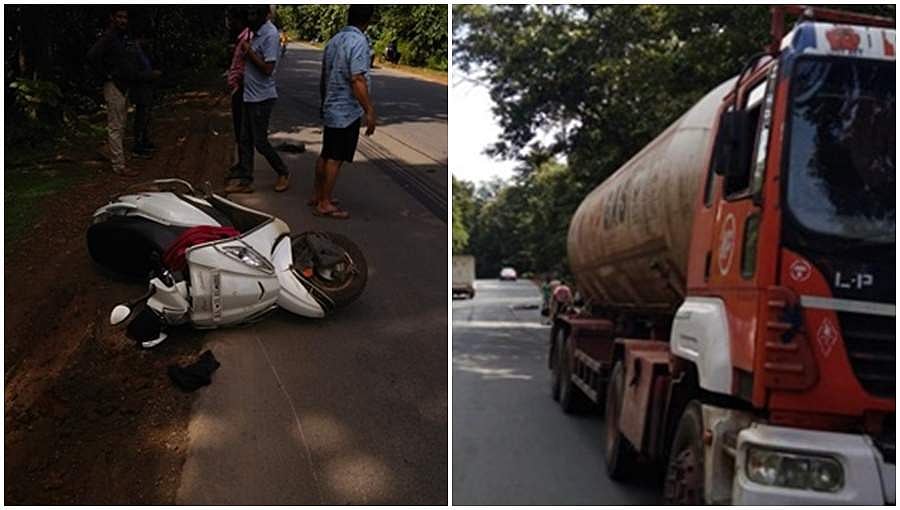ಯಲ್ಲಾಪುರ: ಸ್ಕೂಟರ್- ಟ್ಯಾಂಕರ್ ಡಿಕ್ಕಿ: ತಂದೆ, ಮಗಳ ಸಾವು