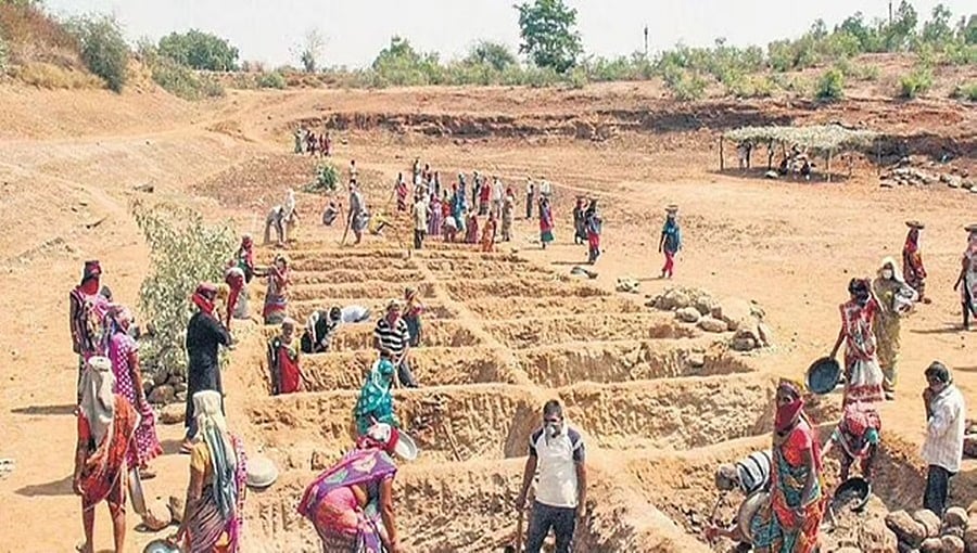 'ಸರ್ಕಾರ ನಿಗದಿಪಡಿಸಿದ ವೇತನವನ್ನು ನಮಗೆ ನೀಡುತ್ತಿಲ್ಲ, ದಿನಕ್ಕೆ 100 ರೂ. ಕೊಡುತ್ತಿದ್ದಾರೆ': ಬೆಳಗಾವಿಯ ನರೇಗಾ ಕಾರ್ಮಿಕರ ಅಳಲು