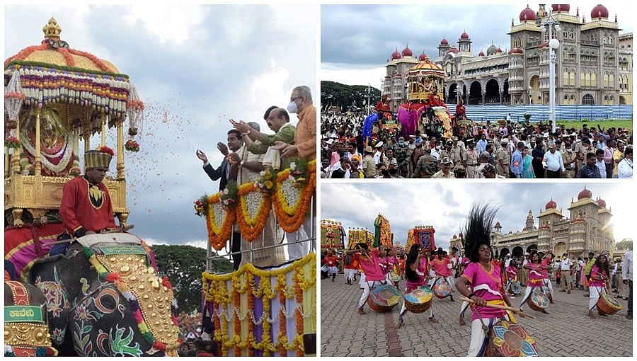 ವಿಶ್ವವಿಖ್ಯಾತ ಮೈಸೂರು ದಸರಾ: ಜಂಬೂ ಸವಾರಿ ಮೆರವಣಿಗೆ ಫೋಟೋಗಳು