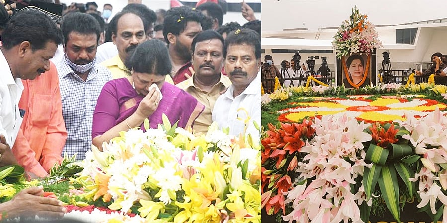 ಜಯಲಲಿತಾ ಸಮಾಧಿ ಸ್ಥಳಕ್ಕೆ 'ಚಿನ್ನಮ್ಮ' ಭೇಟಿ: ತಮಿಳುನಾಡು ರಾಜಕೀಯಕ್ಕೆ ಶಶಿಕಲಾ "ಮರು ಪ್ರವೇಶ" ಸಾಧ್ಯತೆ!