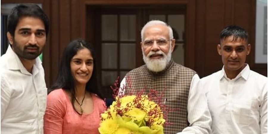 ಮೋದಿ ಭೇಟಿ ಮಾಡಿದ ಕುಸ್ತಿಪಟು; ವಿನೇಶ್ ಫೋಗಾಟ್ ಕನಸು-ನನಸು