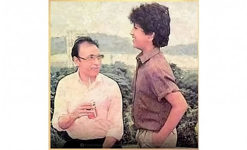 ಅಪ್ಪ ಡಾ ರಾಜ್ ಕುಮಾರ್ ಜೊತೆ
