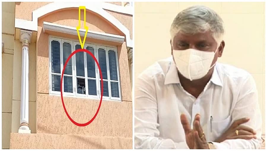 ಶಾಸಕರ ಮನೆ ಮೇಲೆ ಕಲ್ಲು ಎಸೆದ ಕಿಡಿಗೇಡಿಗಳು; ಸಿಸಿಟಿವಿಯಲ್ಲಿ ದೃಶ್ಯ ಸೆರೆ: ಇದು ರಾಜಕೀಯ ಪ್ರೇರಿತವಲ್ಲವೆಂದ ಪುಟ್ಟರಾಜು!