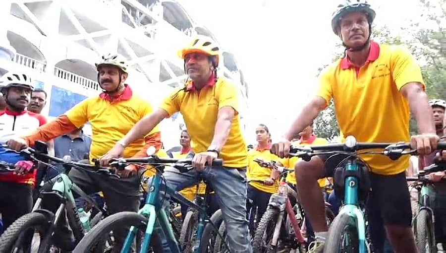 'ಅಪ್ಪುಗೆ ಸೈಕಲ್ ರೈಡ್ ಅಂದರೆ ಇಷ್ಟವಾಗಿತ್ತು, ನನ್ನ ಹುಟ್ಟುಹಬ್ಬಕ್ಕೆ ಸೈಕಲ್ ಗಿಫ್ಟ್ ಮಾಡಿದ್ದ': ಜಾಥಾಕ್ಕೆ ಚಾಲನೆ ನೀಡಿ ಸ್ಮರಿಸಿಕೊಂಡ ನಟ ಶಿವರಾಜ್ ಕುಮಾರ್