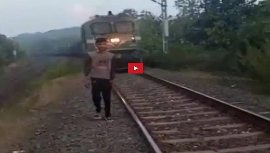 ಭಯಾನಕ ದೃಶ್ಯ: ವಿಡಿಯೋ ಮಾಡುವಾಗ ರೈಲಿಗೆ ಸಿಲುಕಿ ಯುವಕ ಸಾವು, ವಿಡಿಯೋ ವೈರಲ್!