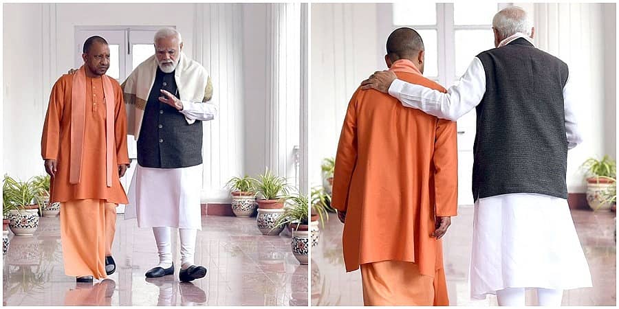 ಮೋದಿಯ ಉತ್ತರಾಧಿಕಾರಿ?!: ಪ್ರಧಾನಿ ಜೊತೆ ಸಿಎಂ ಯೋಗಿ ಆದಿತ್ಯನಾಥ್ ಆತ್ಮೀಯ ಭಾವದ ಫೋಟೋ ಭರ್ಜರಿ ವೈರಲ್!
