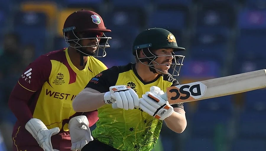 T20 World Cup: ಡೇವಿಡ್ ವಾರ್ನರ್ ಅಬ್ಬರದ ಬ್ಯಾಟಿಂಗ್; ವೆಸ್ಟ್ ಇಂಡೀಸ್ ವಿರುದ್ಧ ಆಸ್ಟ್ರೇಲಿಯಾ ಗೆಲುವು!