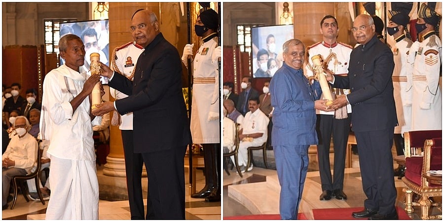 ಚಂದ್ರಶೇಖರ ಕಂಬಾರ, ಡಾ. ಬಿ.ಎಂ.ಹೆಗ್ಡೆಗೆ ಪದ್ಮ ಭೂಷಣ, ಹಾಜಬ್ಬ, ವಿಜಯ್​ ಸಂಕೇಶ್ವರ್​ಗೆ ಪದ್ಮಶ್ರೀ ಪ್ರಶಸ್ತಿ