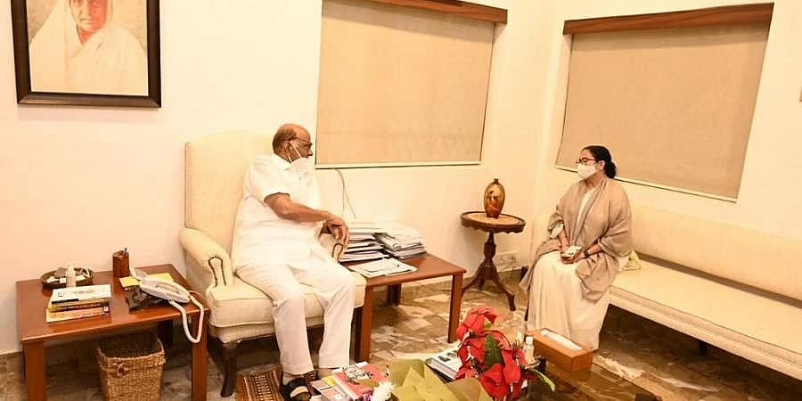 'ಯುಪಿಎ ಎಂದರೇನು? ಈಗ ಯುಪಿಎ ಇಲ್ಲ': ಶರದ್ ಪವಾರ್ ಭೇಟಿ ಬಳಿಕ ಮಮತಾ ಬ್ಯಾನರ್ಜಿ