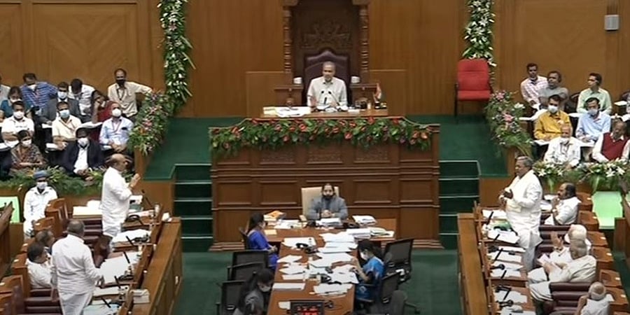 ಭೈರತಿ ಬಸವರಾಜ್ ರಾಜಿನಾಮೆಗೆ ಕಾಂಗ್ರೆಸ್‌ ಪಟ್ಟು; ವಿಧಾನಸಭೆ ಕಲಾಪ ಸೋಮವಾರಕ್ಕೆ ಮುಂದೂಡಿಕೆ