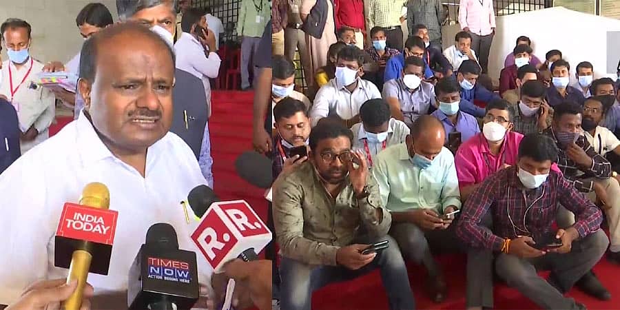 ಸುವರ್ಣ ವಿಧಾನಸೌಧ ಪ್ರವೇಶಕ್ಕೆ ಮಾಧ್ಯಮದವರಿಗೆ ನಿರ್ಬಂಧ: ಎಚ್.ಡಿ. ಕುಮಾರಸ್ವಾಮಿ ಆಕ್ರೋಶ, ಸ್ಪೀಕರ್ ಕಾಗೇರಿ ಸಂಧಾನ