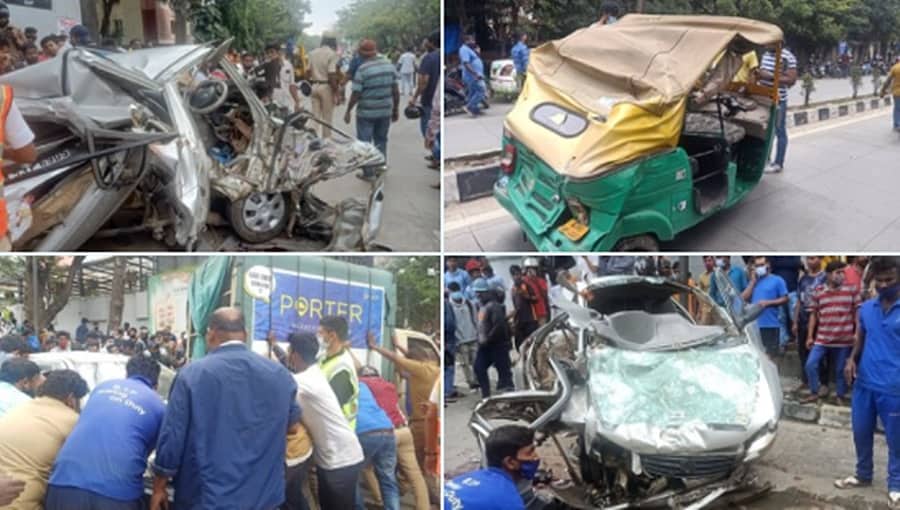 ಬೆಂಗಳೂರು: ಇಂದಿರಾನಗರದ 80 ಅಡಿ ರಸ್ತೆಯಲ್ಲಿ ಸರಣಿ ಅಪಘಾತ; ಓರ್ವ ಸಾವು, ಮತ್ತೋರ್ವನ ಸ್ಥಿತಿ ಗಂಭೀರ