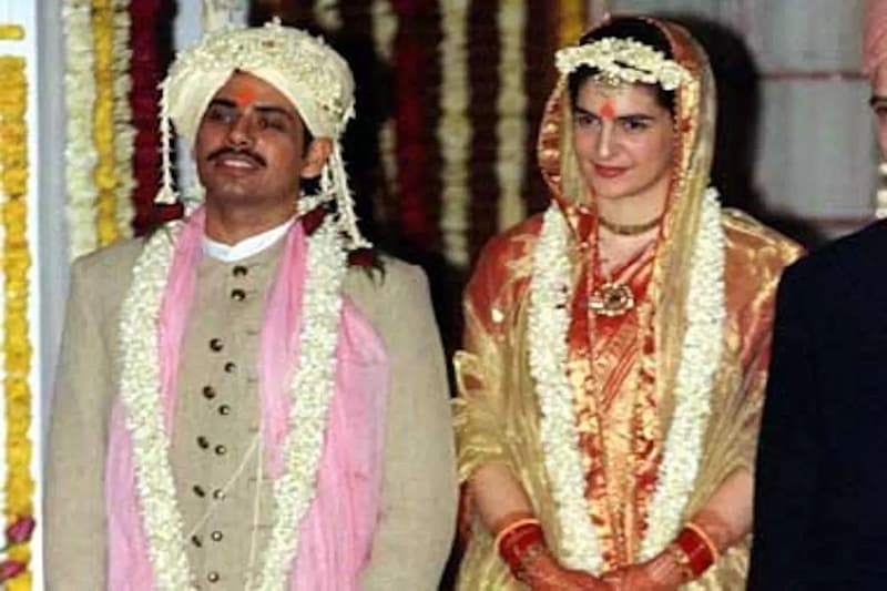 ರಾಬರ್ಟ್ ವಾದ್ರಾ- ಪ್ರಿಯಾಂಕಾ ಗಾಂಧಿ ಮದುವೆ ಸಮಾರಂಭದ ಫೋಟೋ
