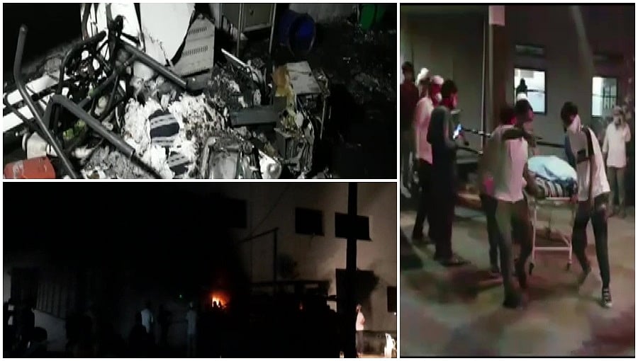 ಗುಜರಾತ್: ಬರೂಚ್ ನ ಕೋವಿಡ್-19 ಆಸ್ಪತ್ರೆಯಲ್ಲಿ ಬೆಂಕಿ ದುರಂತ; 18 ರೋಗಿಗಳು ಸಜೀವ ದಹನ