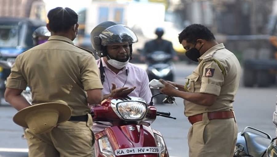 ಕೊರೋನಾ ಕರ್ಫ್ಯೂ ಉಲ್ಲಂಘನೆ: ಬೆಂಗಳೂರು ಪೊಲೀಸರಿಂದ 2.85 ಕೋಟಿ ರೂ. ದಂಡ ವಸೂಲಿ!