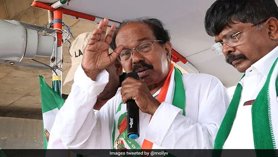 ಕಾಂಗ್ರೆಸ್ ಗೆ ಮೇಜರ್ ಸರ್ಜರಿಯ ಅಗತ್ಯವಿದೆ: ಜಿತಿನ್ ಪ್ರಸಾದ ನಿರ್ಗಮನ ಬೆನ್ನಲ್ಲೇ ವೀರಪ್ಪ ಮೊಯ್ಲಿ ಹೇಳಿಕೆ