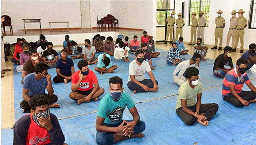 ಮಂಗಳೂರು: ಕೂಲಿ ಕಾರ್ಮಿಕರ ಸೋಗಿನಲ್ಲಿ ಅಕ್ರಮವಾಗಿ ನೆಲೆಸಿದ್ದ 38 ಶ್ರೀಲಂಕಾ ಪ್ರಜೆಗಳ ಬಂಧನ