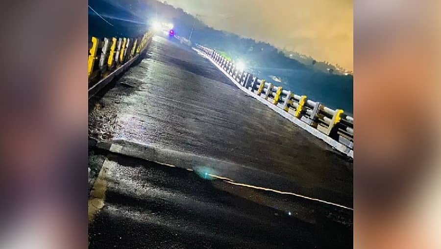 ಮಂಗಳೂರು ವಿಮಾನ ನಿಲ್ದಾಣ ಸಂಪರ್ಕಿಸುವ ಸೇತುವೆಯಲ್ಲಿ ಬೃಹತ್ ಬಿರುಕು; ಸಂಚಾರ ಸ್ಥಗಿತ