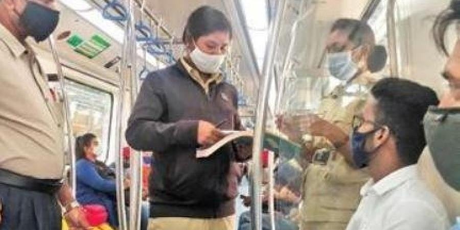 ಬೆಂಗಳೂರು: ನಮ್ಮ ಮೆಟ್ರೋದಲ್ಲಿ ಕೋವಿಡ್ ನಿಯಮ ಉಲ್ಲಂಘಿಸಿದರೆ ದಂಡ!