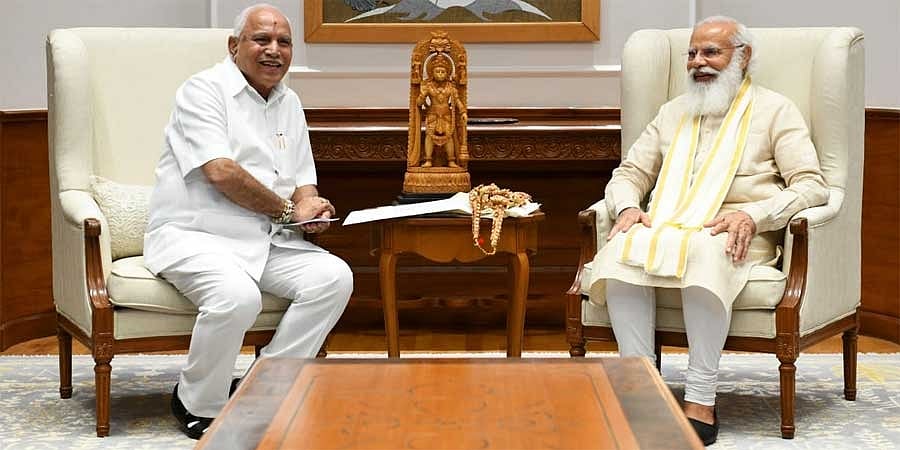 ಪ್ರಧಾನಿ ಮೋದಿ ಭೇಟಿಯಾದ ಯಡಿಯೂರಪ್ಪ: ರಾಜಕೀಯ ಚರ್ಚೆಯಾಗಿಲ್ಲ ಎಂದ ಸಿಎಂ