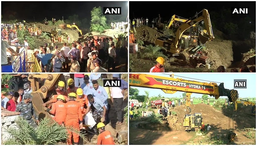 ಮಧ್ಯ ಪ್ರದೇಶ: ಮಣ್ಣು ಕುಸಿದು ಬಾವಿಗೆ ಬಿದ್ದ 40ಕ್ಕೂ ಹೆಚ್ಚು ಮಂದಿ; 19 ಜನರ ರಕ್ಷಣೆ, ಸಾವಿನ ಸಂಖ್ಯೆ 4ಕ್ಕೆ ಏರಿಕೆ