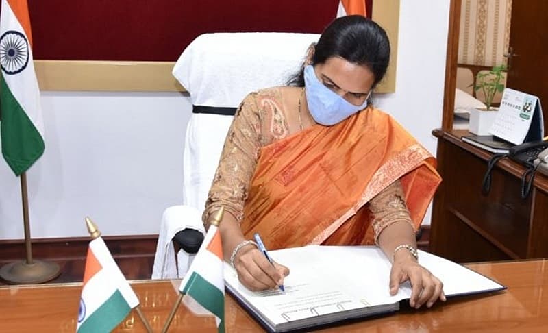 ಆರೋಗ್ಯ ಮತ್ತು ಕುಟುಂಬ ಕಲ್ಯಾಣ ರಾಜ್ಯ ಸಚಿವೆ ಭಾರತಿ ಪ್ರವೀಣ್ ಪವರ್