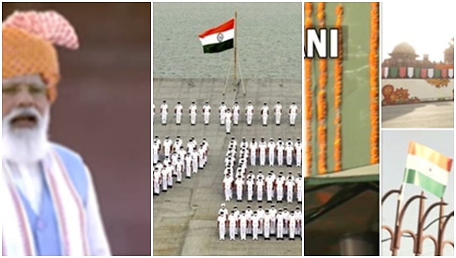 ದೇಶಾದ್ಯಂತ ಸಡಗರ, ಸಂಭ್ರಮದ 75ನೇ ಸ್ವಾತಂತ್ಸೋವ;  ಭಿನ್ನ, ವಿಭಿನ್ನ ರೀತಿಯ ವರ್ಣರಂಜಿತ ಫೋಟೋಗಳು!