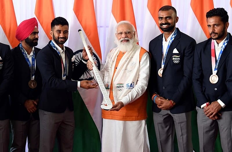 ಭಾರತದ ಪುರುಷರ ಹಾಕಿ ತಂಡದೊಂದಿಗೆ
