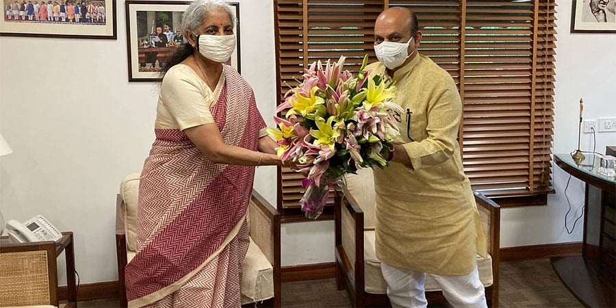 ಜಿಎಸ್ ಟಿ ಪರಿಹಾರ ಇನ್ನೂ 3 ವರ್ಷ ಮುಂದುವರೆಸಿ: ವಿತ್ತ ಸಚಿವೆ ನಿರ್ಮಲಾ ಸೀತಾರಾಮನ್ ಗೆ ಸಿಎಂ ಬೊಮ್ಮಾಯಿ ಮನವಿ