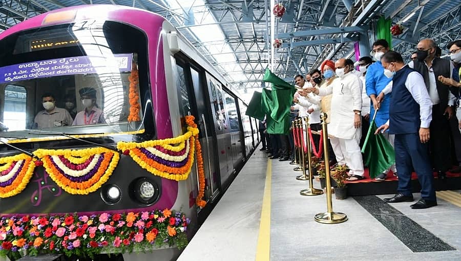 ನಾಯಂಡಹಳ್ಳಿ-ಕೆಂಗೇರಿ ಮೆಟ್ರೊ ವಿಸ್ತರಿತ ಮಾರ್ಗಕ್ಕೆ ಮುಖ್ಯಮಂತ್ರಿ ಬಸವರಾಜ ಬೊಮ್ಮಾಯಿ ಹಸಿರು ನಿಶಾನೆ, ನಾಳೆ ಸಂಚಾರ ಆರಂಭ