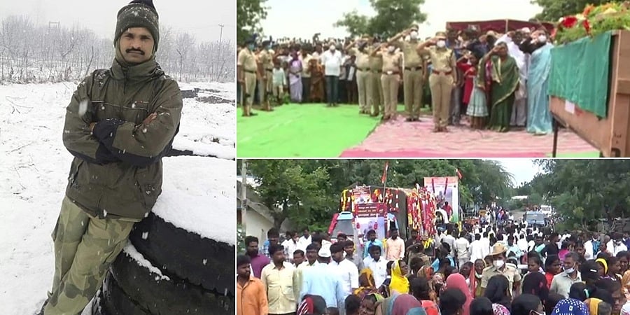 ಕಲಬುರಗಿ: ಸಕಲ ಸರ್ಕಾರಿ ಗೌರವಗಳೊಂದಿಗೆ ನೆರವೇರಿದ ಹುತಾತ್ಮ ಬಿಎಸ್ಎಫ್ ಯೋಧನ ಅಂತ್ಯಕ್ರಿಯೆ
