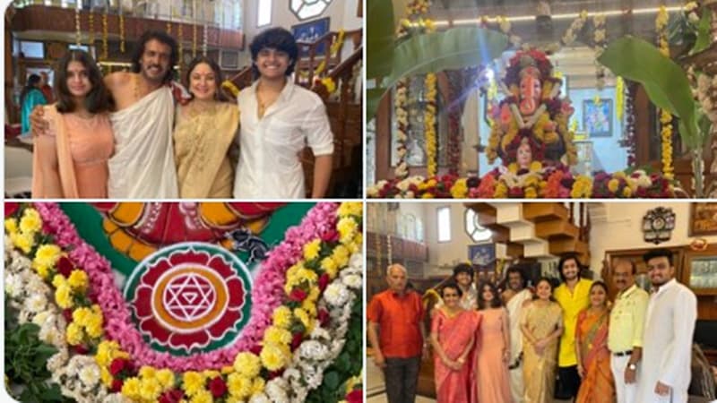 ರಿಯಲ್ ಸ್ಟಾರ್ ಉಪೇಂದ್ರ ಅವರ ಮನೆಯಲ್ಲಿ ಸಂಭ್ರಮದಿಂದ ಕುಟುಂಬಸ್ಥರು ಗಣೋಶೋತ್ಸವ ಆಚರಣೆ ಮಾಡಿದರು