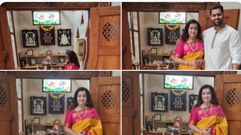 ನಟಿ ಸುಮಲತಾ ಹಾಗೂ ಅವರ ಪುತ್ರ ಅಭಿಷೇಕ್ ಅಂಬರೀಷ್ ಗಣಪನಿಗೆ ವಿಶೇಷ ಪೂಜೆ ಸಲ್ಲಿಸಿದರು