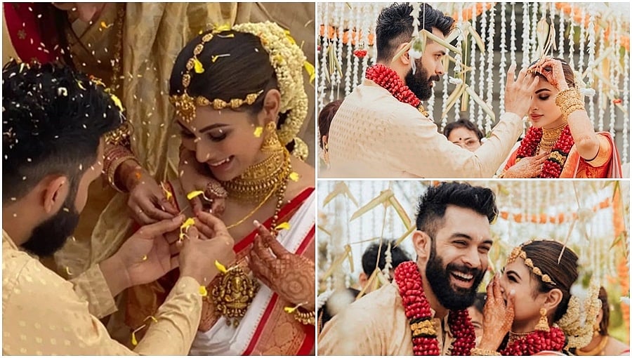 ಸೂರಜ್ ನಂಬಿಯಾರ್ ಜೊತೆ ದಾಂಪತ್ಯ ಜೀವನಕ್ಕೆ ಕಾಲಿಟ್ಟ ಕೆಜಿಎಫ್ ಬೆಡಗಿ ಮೌನಿ ರಾಯ್; ಫೋಟೋಗಳು!
