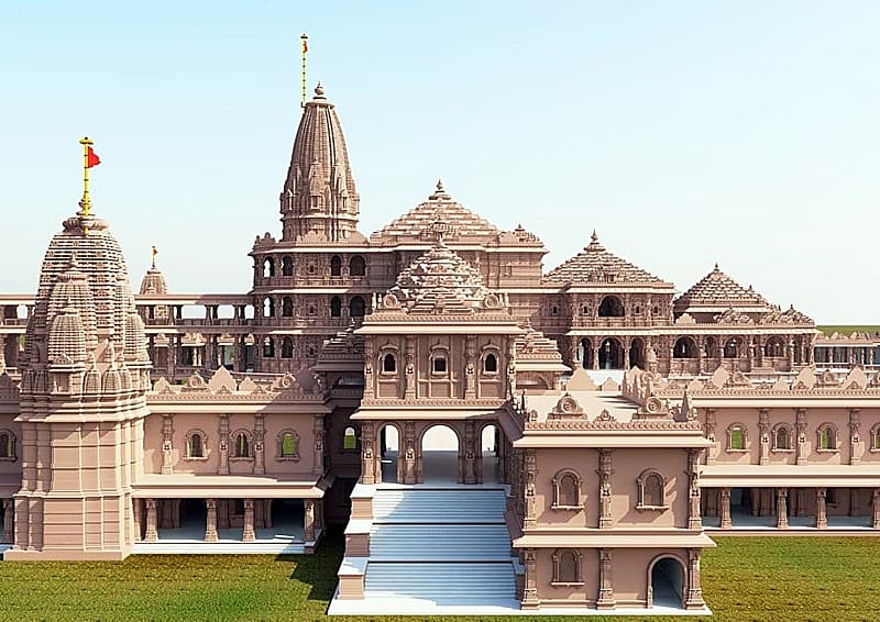 ಶ್ರೀರಾಮ ಜನ್ಮಭೂಮಿ ದೇವಾಲಯ ಬಿಂಬಿಸುವ ಚಿತ್ರಗಳು
