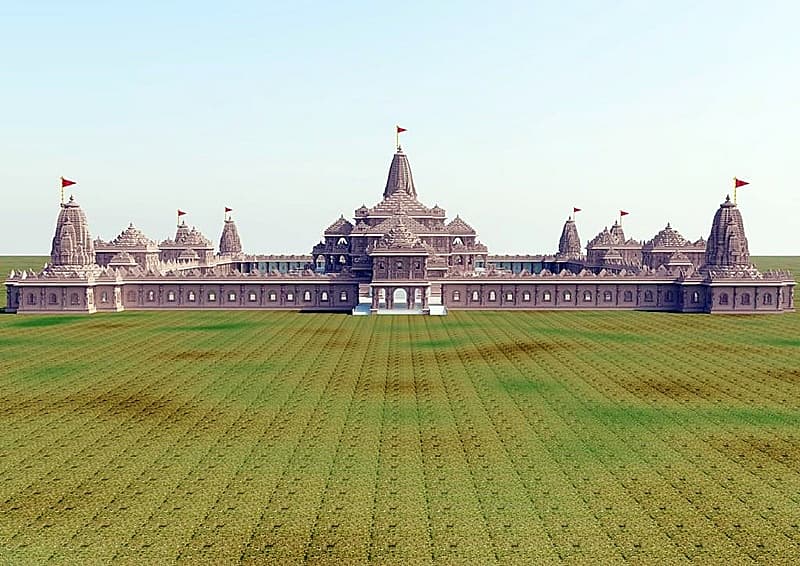 ಶ್ರೀರಾಮ ಜನ್ಮಭೂಮಿ ದೇವಾಲಯ ಬಿಂಬಿಸುವ ಚಿತ್ರಗಳು