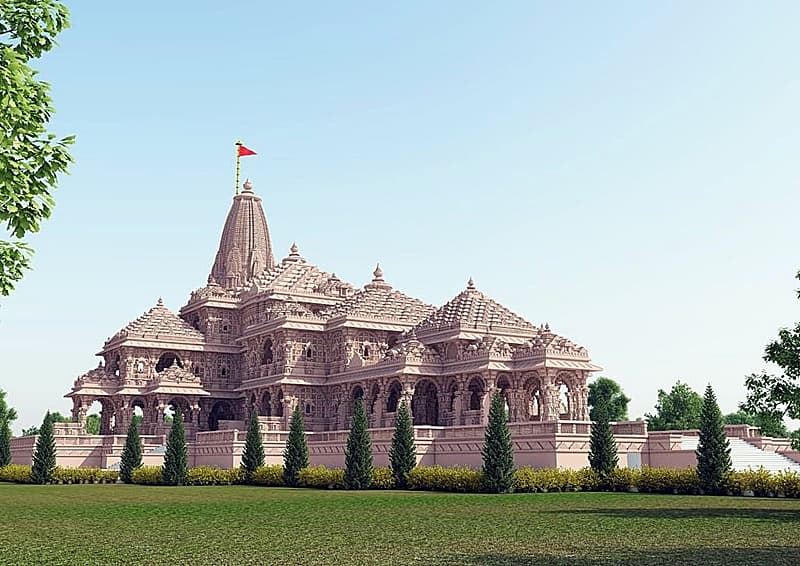 ಶ್ರೀರಾಮ ಜನ್ಮಭೂಮಿ ದೇವಾಲಯ ಬಿಂಬಿಸುವ ಚಿತ್ರಗಳು