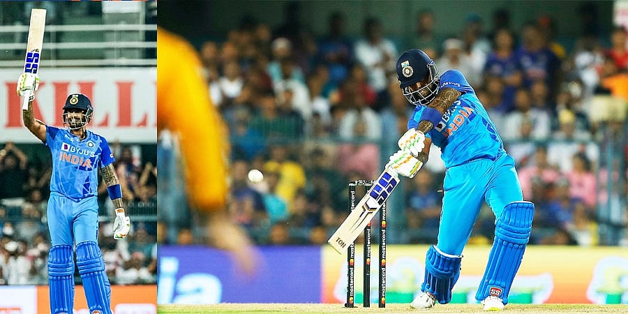 2ನೇ ಟಿ20: ಭಾರತ ತಂಡ ಬೃಹತ್ ಮೊತ್ತ, ಭರ್ಜರಿ ಬ್ಯಾಟಿಂಗ್ ಮೂಲಕ 2 ದಾಖಲೆ ನಿರ್ಮಿಸಿದ ಸೂರ್ಯಕುಮಾರ್ ಯಾದವ್