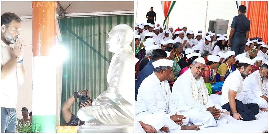 ಗಾಂಧಿ ಜಯಂತಿ: ನಂಜನಗೂಡಿನ ಬದನವಾಳು ಗ್ರಾಮೋದ್ಯೋಗ ಕೇಂದ್ರಕ್ಕೆ ರಾಹುಲ್ ಗಾಂಧಿ ಸೇರಿ ಕಾಂಗ್ರೆಸ್ ನಾಯಕರ ಭೇಟಿ