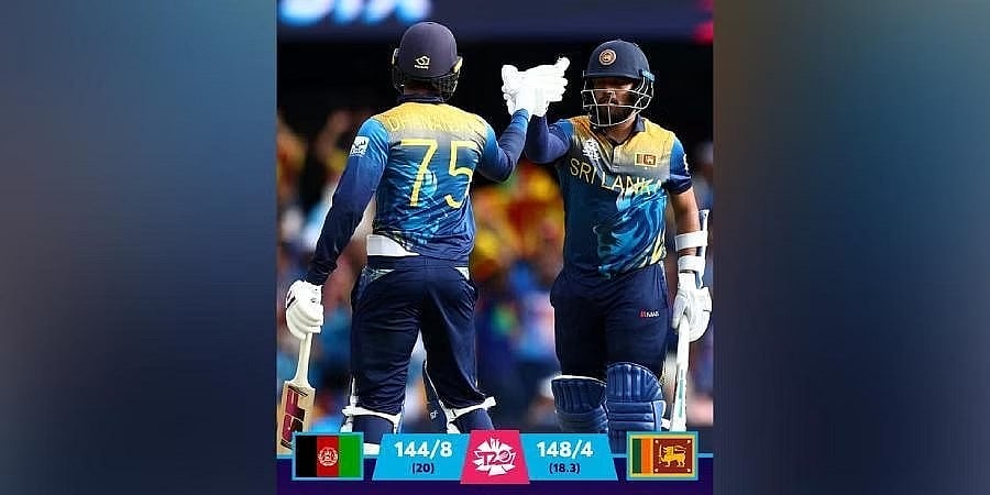 ಟಿ20 ವಿಶ್ವಕಪ್; ಅಫ್ಘಾನಿಸ್ಥಾನದ ವಿರುದ್ಧ ಲಂಕಾಗೆ 6 ವಿಕೆಟ್ ಗಳ ಜಯ