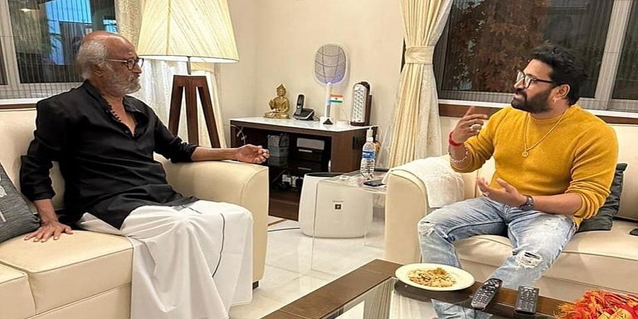 ರಿಷಭ್ ಶೆಟ್ಟಿಗೆ ರಜಿನಿ ನೀಡಿದ ಸುವರ್ಣ ಸ್ಮರಣಿಕೆಗಳು...