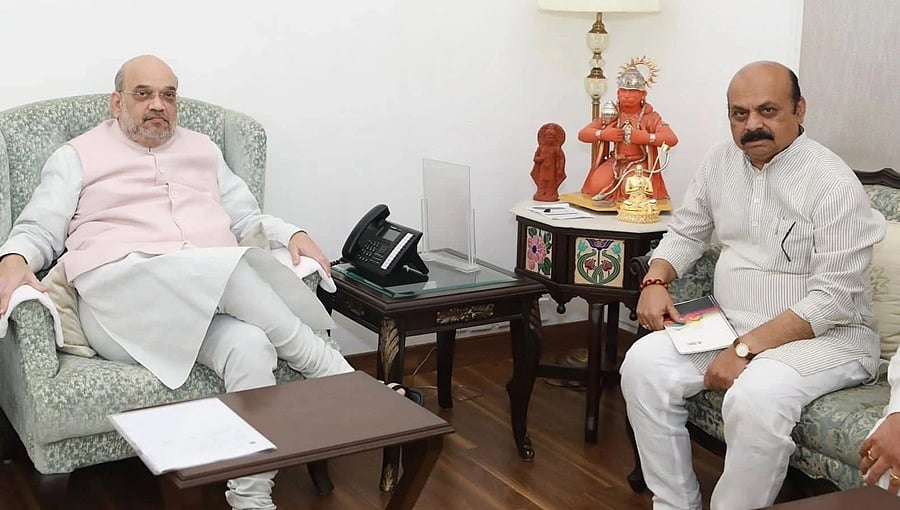 ಕರ್ನಾಟಕ-ಮಹಾರಾಷ್ಟ್ರ ಗಡಿ ವಿವಾದ: ನಾಳೆ ಅಮಿತ್ ಶಾ ಸಂಧಾನ ಸಭೆ, ಸಿಎಂ ಬೊಮ್ಮಾಯಿ-ಶಿಂಧೆ ಭಾಗಿ