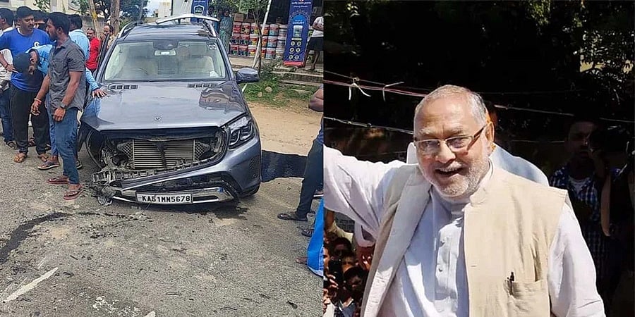 ಮೈಸೂರು: ಪ್ರಧಾನಿ ಮೋದಿ ಸಹೋದರ ಪ್ರಯಾಣಿಸುತ್ತಿದ್ದ ಕಾರು ಅಪಘಾತ, ಪ್ರಹ್ಲಾದ್ ಮೋದಿಗೆ ಗಂಭೀರ ಗಾಯ