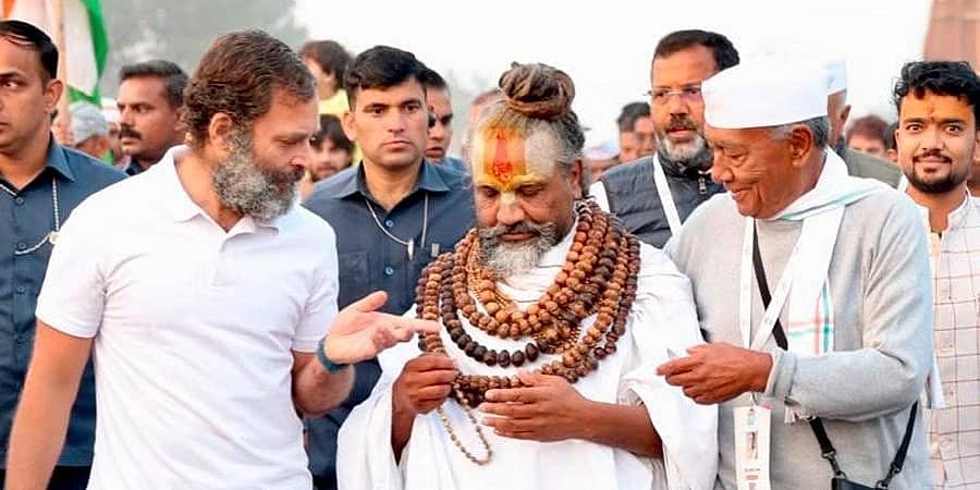ಭಾರತ್ ಜೋಡೋ ಯಾತ್ರೆಯಲ್ಲಿ ವಿವಾದಿತ ದೇವಮಾನವ 'ಕಂಪ್ಯೂಟರ್ ಬಾಬಾ' ಭಾಗಿ; ಕಾಂಗ್ರೆಸ್ ವಿರುದ್ಧ ಬಿಜೆಪಿ ವಾಗ್ದಾಳಿ