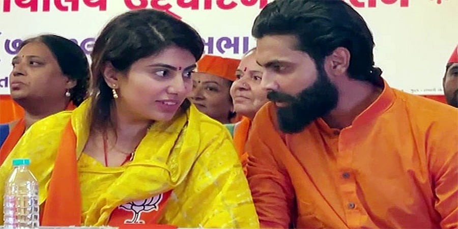 ಗುಜರಾತ್ ಚುನಾವಣೆ ಫಲಿತಾಂಶ: ರವೀಂದ್ರ ಜಡೇಜಾ ಪತ್ನಿ ರಿವಾಬ ಮುನ್ನಡೆ