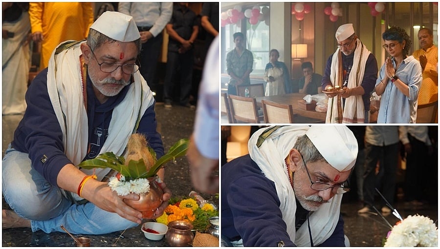ಈ ಅವತಾರ ಶೂಟಿಂಗ್‍ಗಾಗಿ ಅಲ್ಲ: ಹಣೆಗೆ ತಿಲಕವಿಟ್ಟು ಹಿಂದೂ ಪದ್ದತಿಯಂತೆ ಪೂಜೆ ಮಾಡಿದ ಅಮೀರ್ ಖಾನ್!