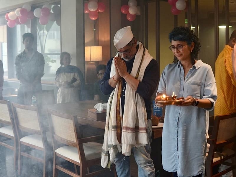 ಆರತಿ ಬೆಳಗಿದ ಕಿರಣ್ ರಾವ್